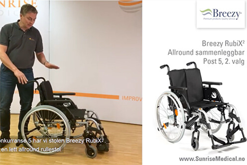 Allround Sammenleggbar Rullestol () Allround Sammenleggbar Rullestol