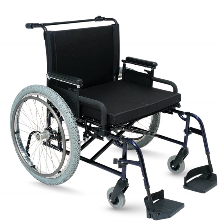 Sammenleggbar rullestol for høy brukervekt